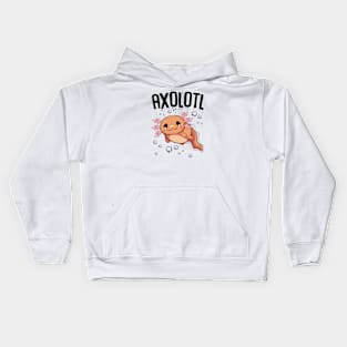 Axolotl Under Water Kids Hoodie